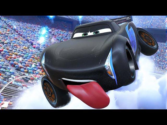 Jackson Storm wins final race vs Lightning Mcqueen vs Chick Hicks | Pixar Cars 2006 Secret Scene