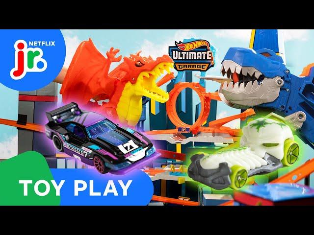 Race to Rescue Hot Wheels City! ️ Toy Play Compilation | Hot Wheels Let's Race | Netflix Jr