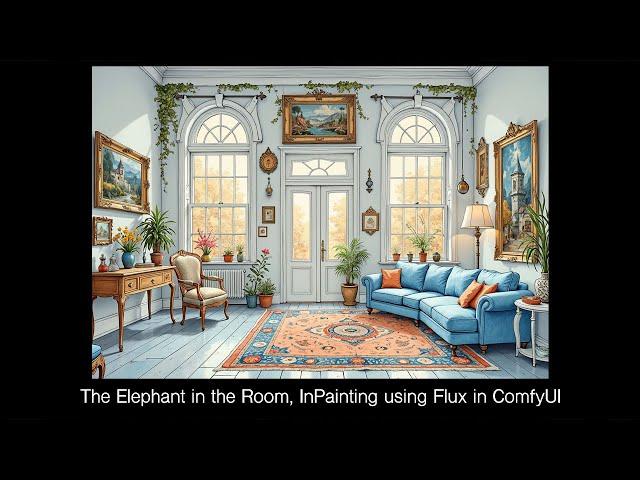 The Elephant in the Room, InPainting Using Flux in ComfyUI