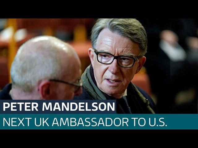 Trump adviser calls Lord Mandelson a 'moron' as he's named UK's next US ambassador | ITV News