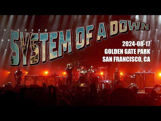 System of a Down Live Golden Gate Park, San Francisco CA 2024-08-17 [Full Show 4K]