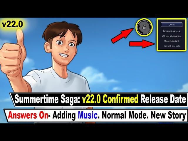 Summertime Saga: v22.0 Confirmed Release Date [Also Some Answers]