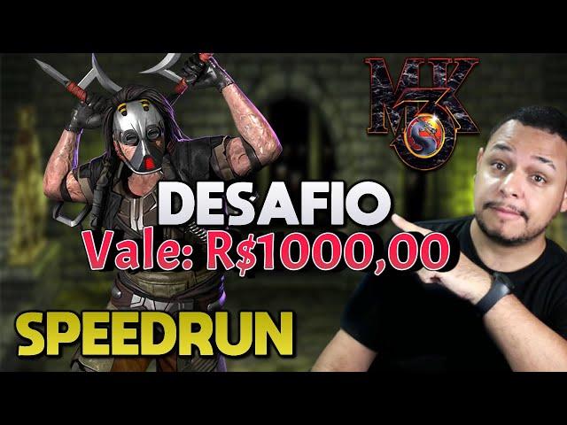 R$1000 SE BATER! - KABAL SPEEDRUN: MORTAL KOMBAT 3 ARCADE ( Very Hard ) Patrocínio Stake!