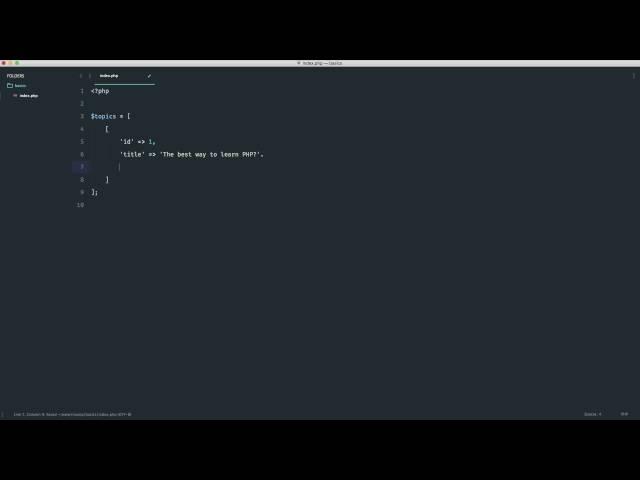 PHP Basics: Looping: The FOREACH loop (21/35)