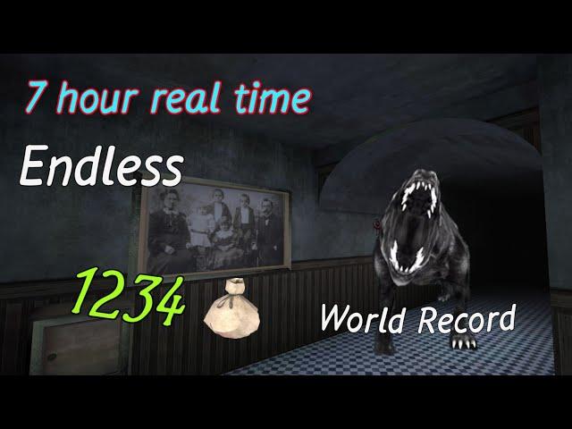 (7 hour real time) Eyes - endless, mansion, goodboy - WR (1234 bags) newbie mode.