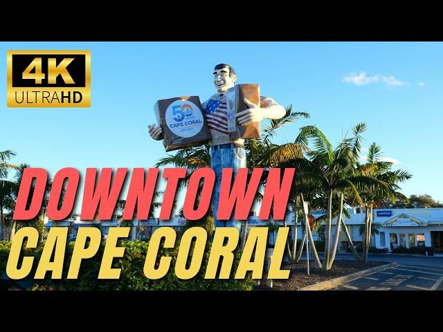 Downtown Cape Coral Florida - Walk 4K 60FPS