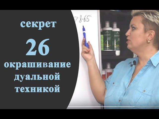 Секреты колориста от Тани Шарк. Секрет № 26. Как покрасить волосы дуальной техникой за один раз.