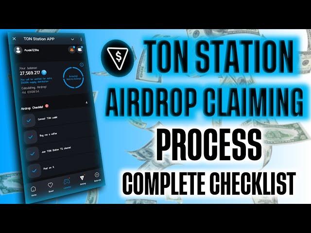 Ton station airdrop listing date | ton station airdrop Claiming process| Awais Ramzan