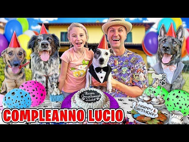 FESTA DI COMPLEANNO A SORPRESA DEL NOSTRO CANE LUCIO NELLA NOSTRA CASA CON GIORGIA E PAPÀ SALVO!