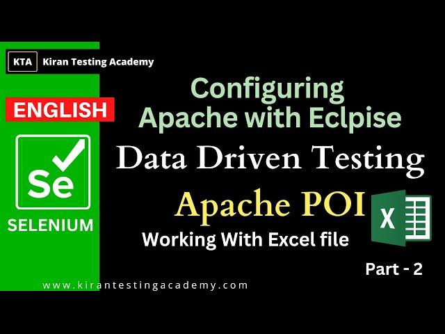 Installation of Apache Poi  - Selenium Data Driven Testing -working with excel in selenium -part 2