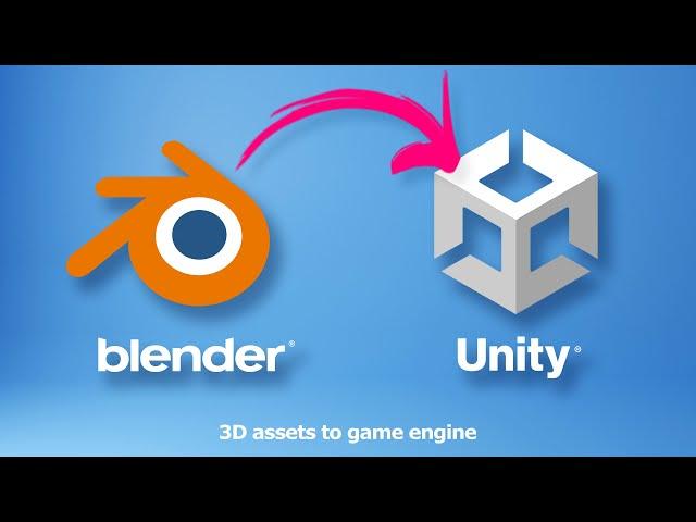 Blender to Unity tutorial | How to import blender models into Unity with material and texture