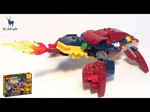 LEGO CREATOR 3in1 31102 Fire Dragon Alternate Build Designed by bmueller- Fire Turtle  - Speed Build