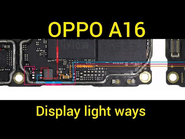 Oppo A16 Display: How to light ways jumper