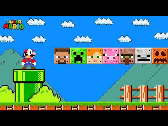 Super Mario Bros., But There Are More Custom Minecraft Characters