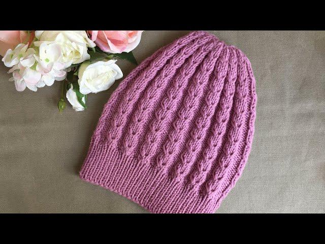 ВЯЗАНАЯ ЖЕНСКАЯ ШАПКА "INSPIRATION" KNITTED HAT.