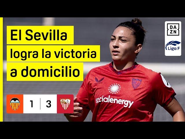 Valencia Femenino vs Sevilla FC (1-3) | Resumen y goles | Highlights Liga F