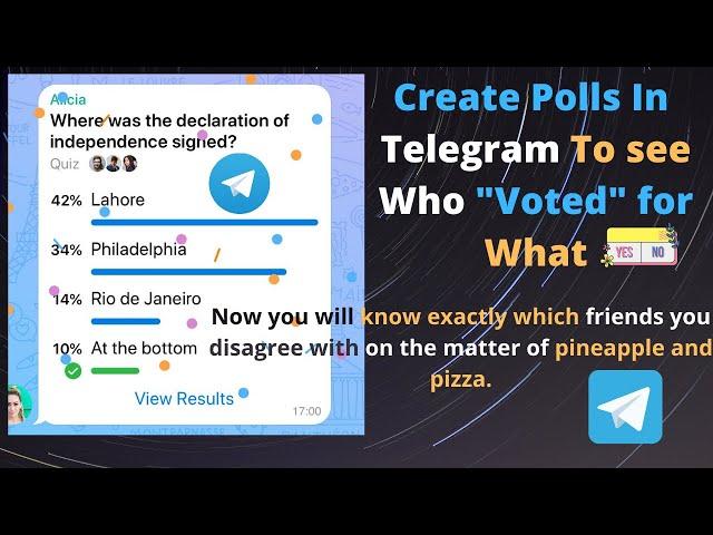 #Shorts | How To Create Polls In Telegram , Allow Everyone In The Group To See Who "Voted" For What