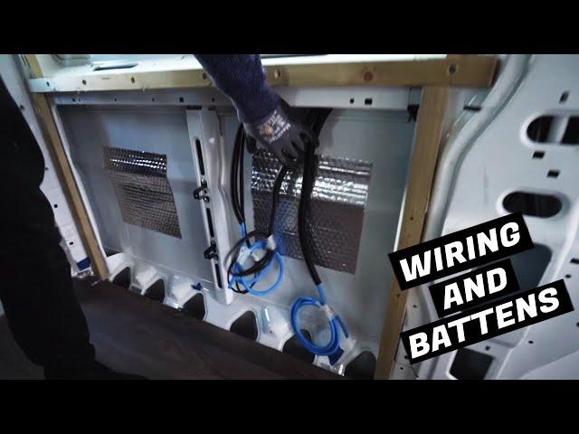 WIRING and BATTENS | Camper Van Conversion UK Vlog - Citroen Relay - Week 8