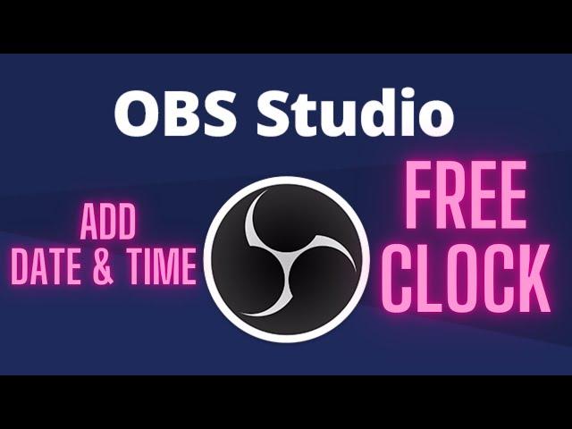 How to Place Date&Time in Live Stream Using OBS.Create Time Clock Overlay in OBS Live Stream #Hindi