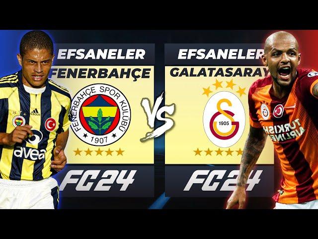 FENERBAHÇE EFSANELERİ vs GALATASARAY EFSANELERİ // FC 24 KARİYER MODU ALL-STAR KAPIŞMA