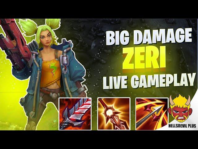 Big Damage Zeri Build Is CRAZY! - Wild Rift HellsDevil Plus Gameplay