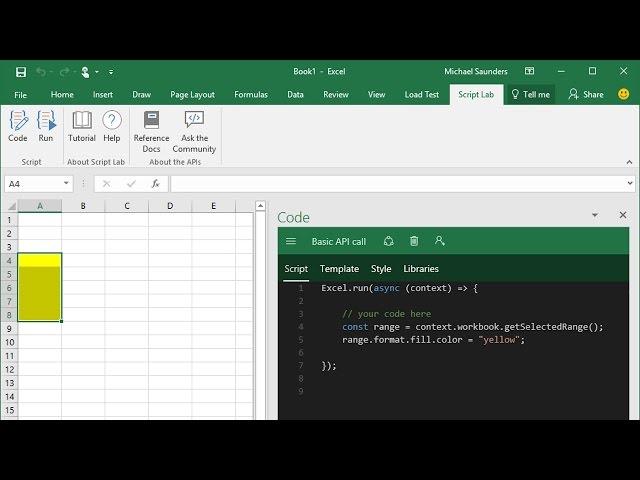 Script Lab, a Microsoft Garage project