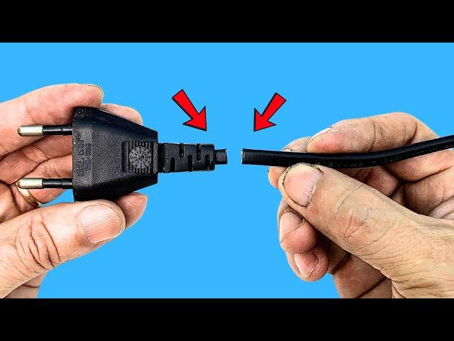 Great Tricks to repair a PLUG when it is Broken!  AMAZING SMART