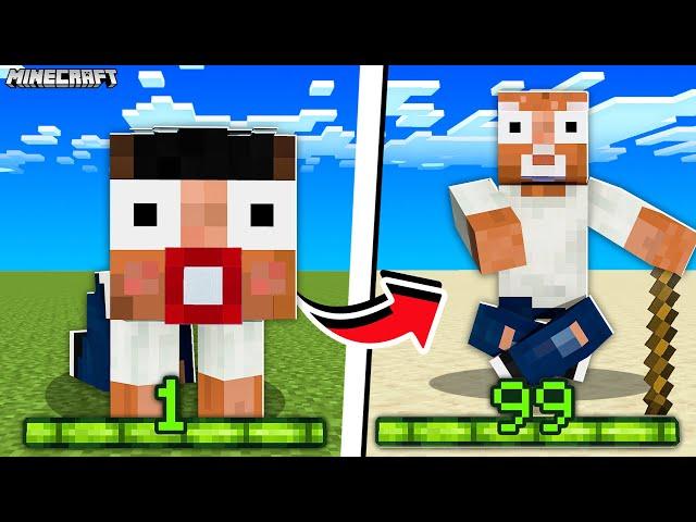 Minecraft, But Your XP = Your AGE || Minecraft Mods || Minecraft gameplay