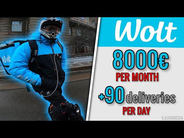 Earning 8000€ per month from food delivery || World's fastest Wolt courier