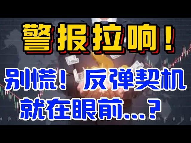 警报拉响！别慌！反弹契机就在眼前...？