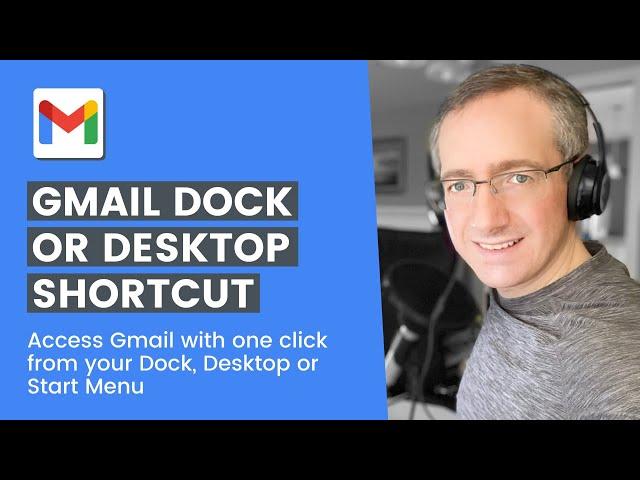 Create Gmail Dock or Desktop Icon Shortcut