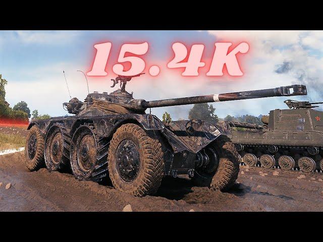 Panhard EBR 90  15.4K Spot + Damage  World of Tanks Replays