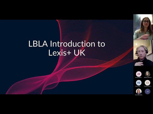 LBLA - Lunch and Learn | Introducing Lexis + UK