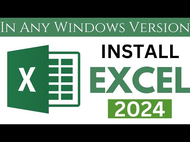 How to Download & Install MS Excel for Free 2024 | Microsoft Excel Installation