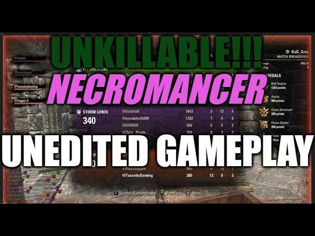 UNKILLABLE BG NECRO (Unedited Gameplay) #elderscrollsonline