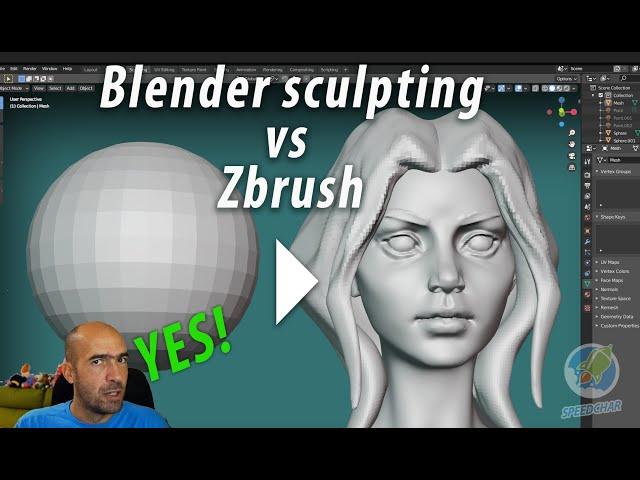 Zbrush artist talks about sculpting in Blender