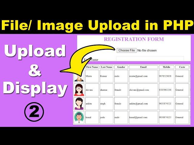 Upload Files and Images to Website in PHP | PHP Tutorial | Learn PHP Programming | Image Upload