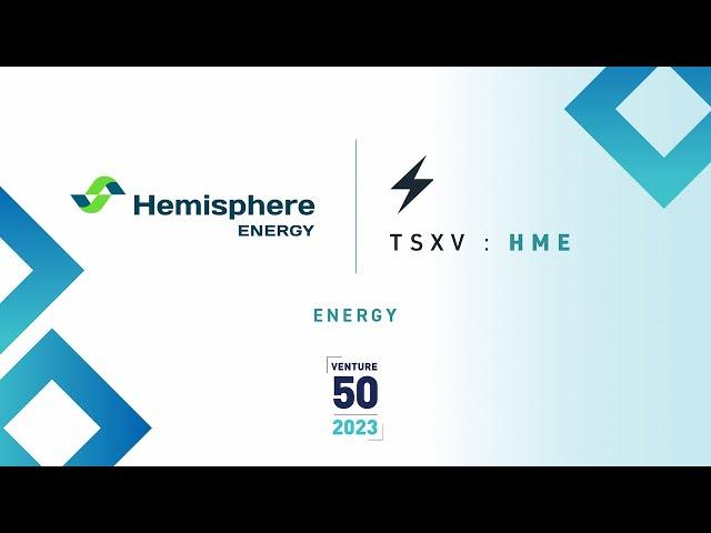 Hemisphere Energy Corp. (TSXV:HME) | 2023 TSX Venture 50™