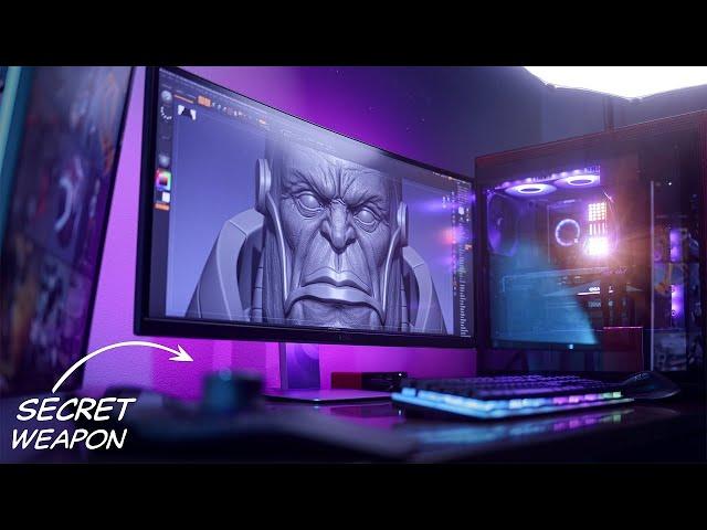 The ULTIMATE 3D Artist Desk Setup & Workspace Tour | 2023