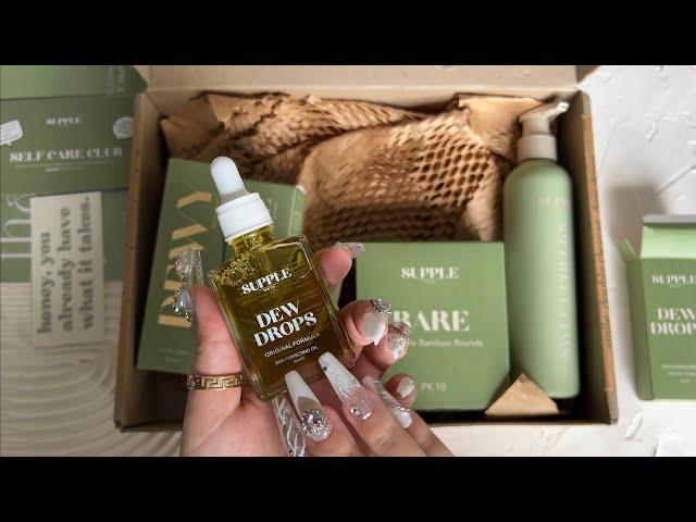 ASMR *no talking*  unboxing, fast tapping, tracing skincare