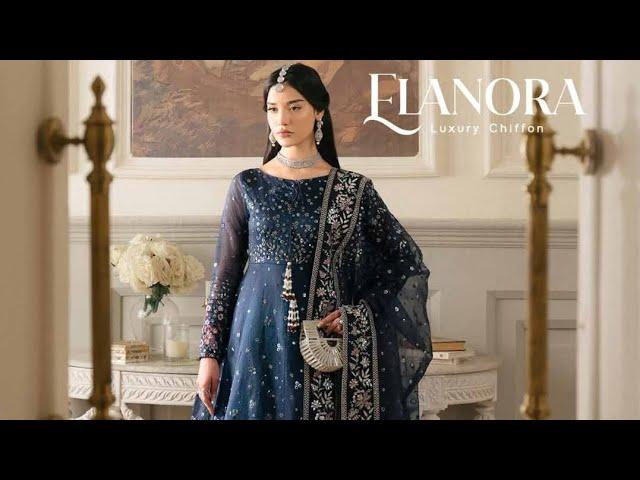 Elanora by Nurèh Embellished and embroidered luxury chiffon Collection'24