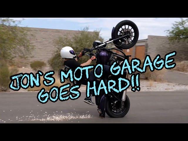 I do a test ride of Jon’s Moto garage Fxdx we’ve dialed in for him.