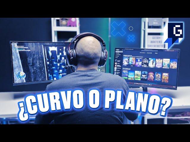 Monitor CURVO o PLANO, ¿cuál es MEJOR? | GEEK HUNTERS