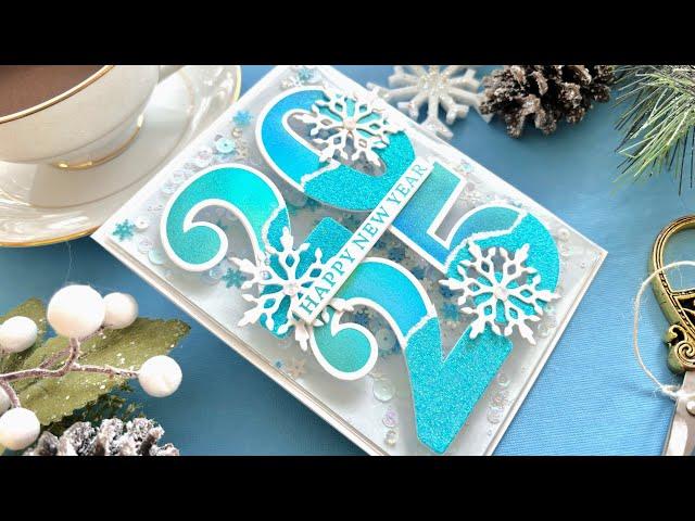 A "COOL" Happy New Year Card | Spellbinders Color Mix Celebrations Collection | Cardmaking