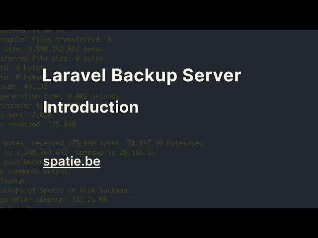 Introduction - Laravel Backup Server