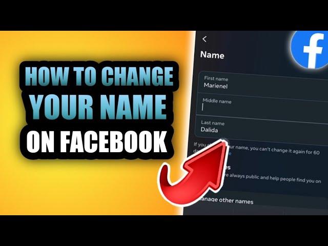 HOW TO CHANGE YOUR NAME ON FACEBOOK | 2024 UPDATE #facebooknamechange