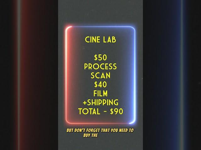 The Cost of Processing Film (Pro8mm, Cine Lab & Spectra compared)