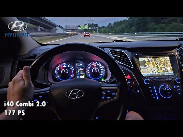 2012 Hyundai i40 Combi 2.0 GDI Manual 177 PS NIGHT POV DRIVE Zürich(60 FPS/1440p)