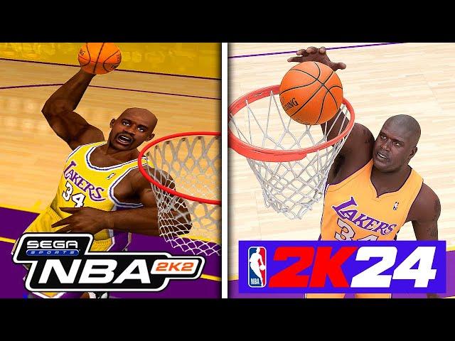 Dunking With Shaq In Every NBA 2K