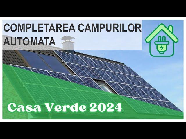 AFM Casa Verde 2024 - Completarea câmpurilor automată